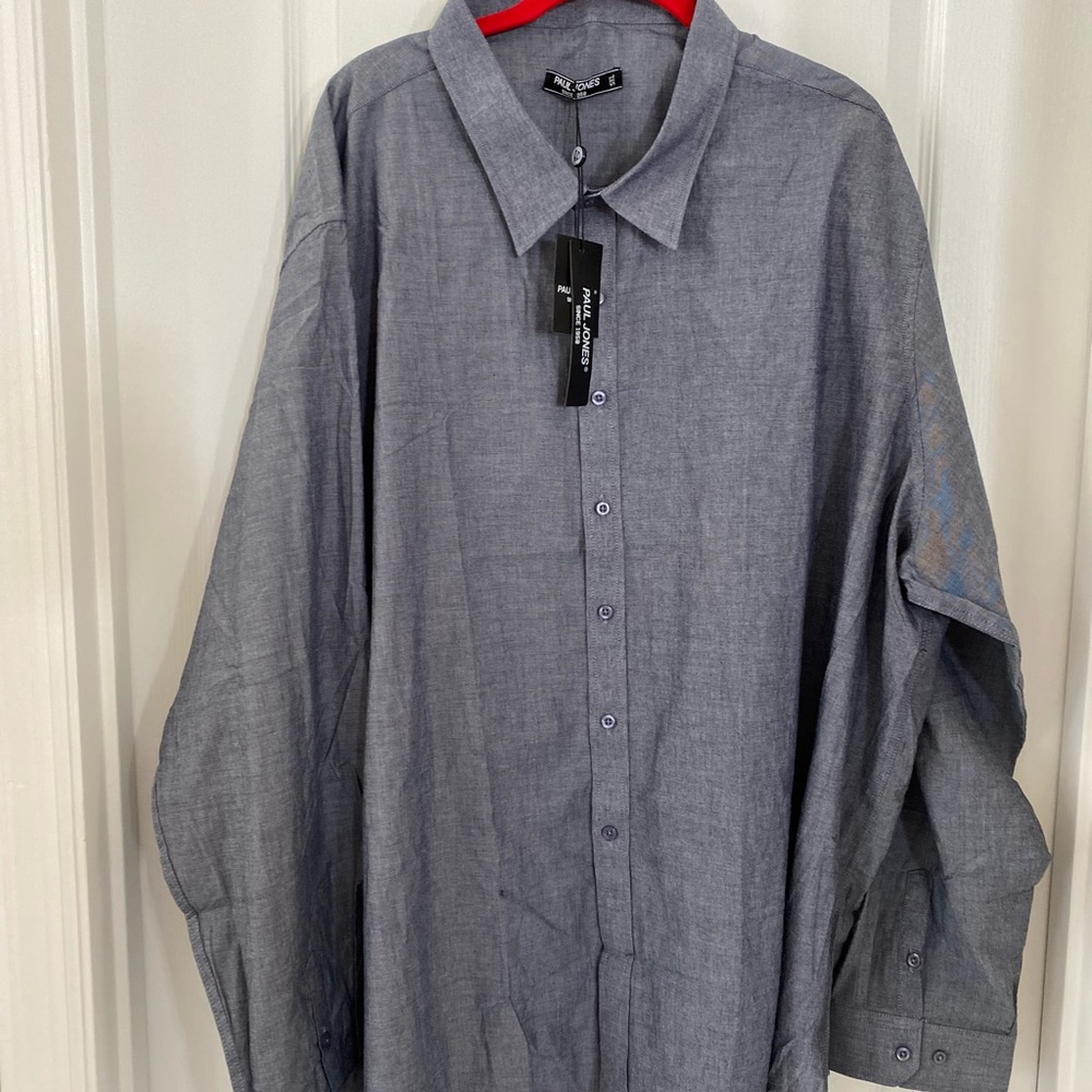 5X Paul Jones Men’s Business Casual Long Sleeve Dress Shirt